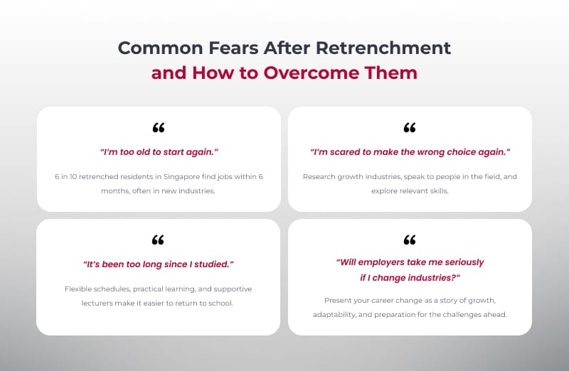 Common fears after retrenchment and how to overcome them.
