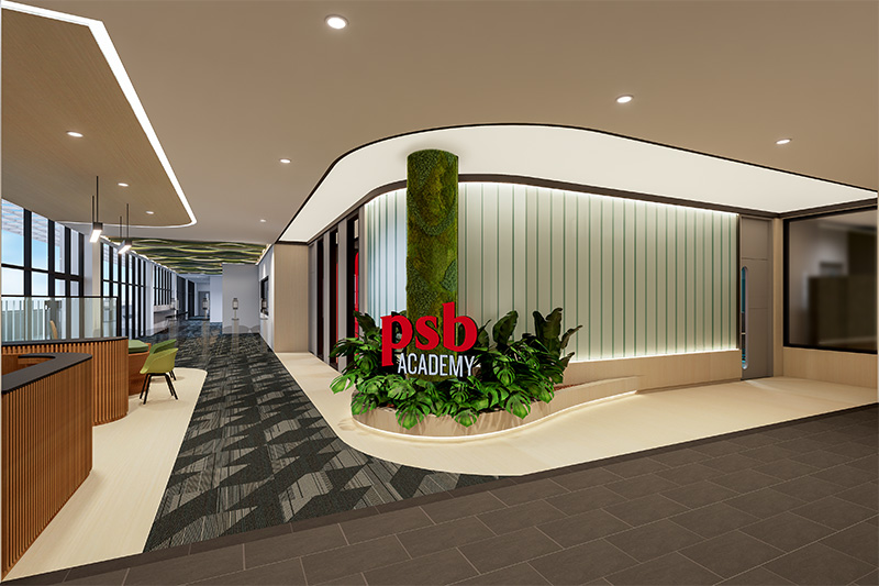PSB Academy logo in engineering and media campus