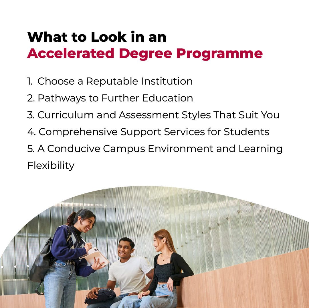 what to look for in an accelerated degree programme